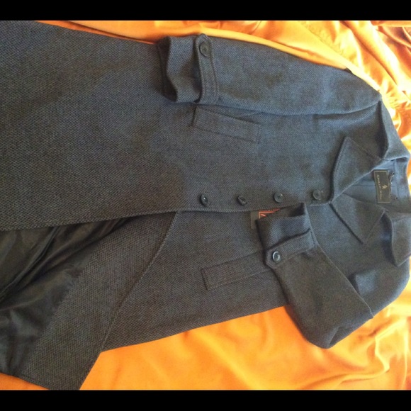 NEW MEN’S FULL-LENGTH COAT CHARCOAL UP TO SIZE 6XL - Picture 3 of 7